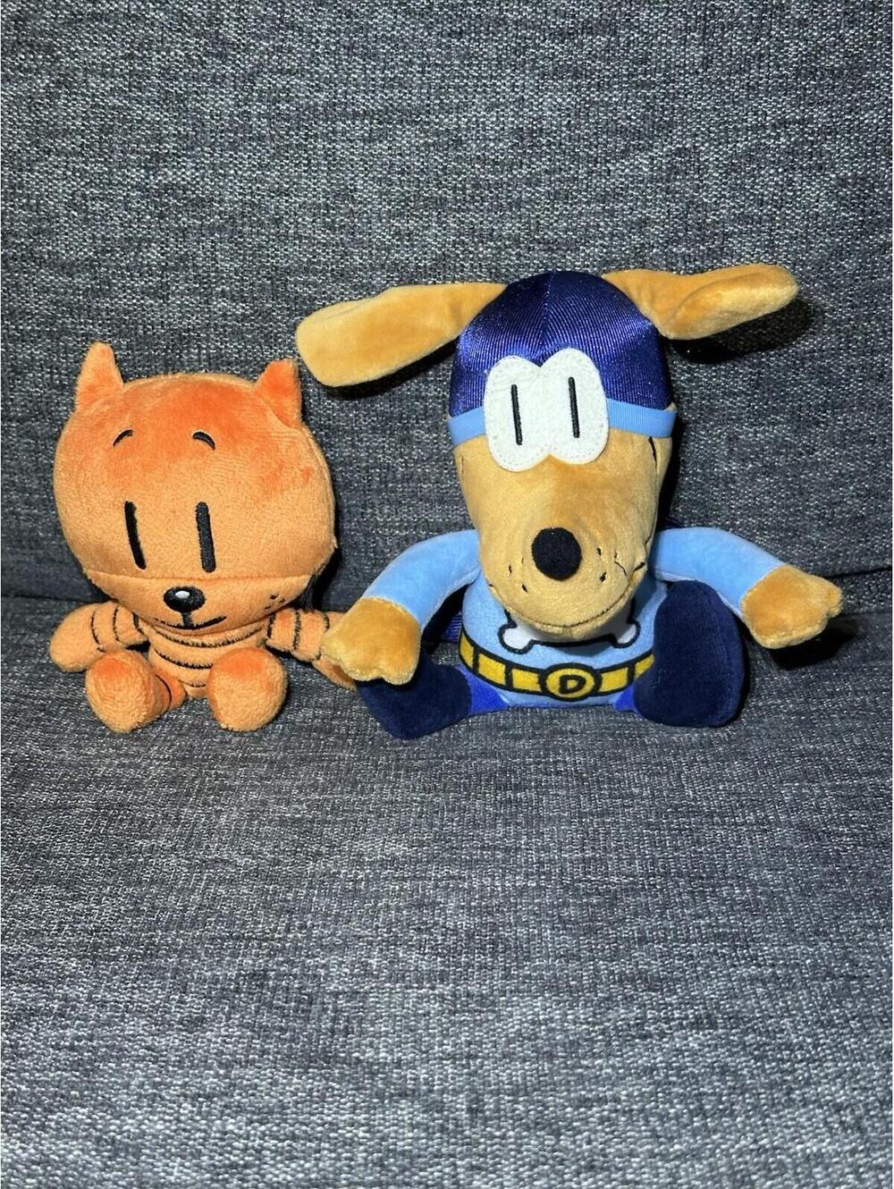 New Jakks Dreamworks Movie Dog Man & Petey 9" Plush